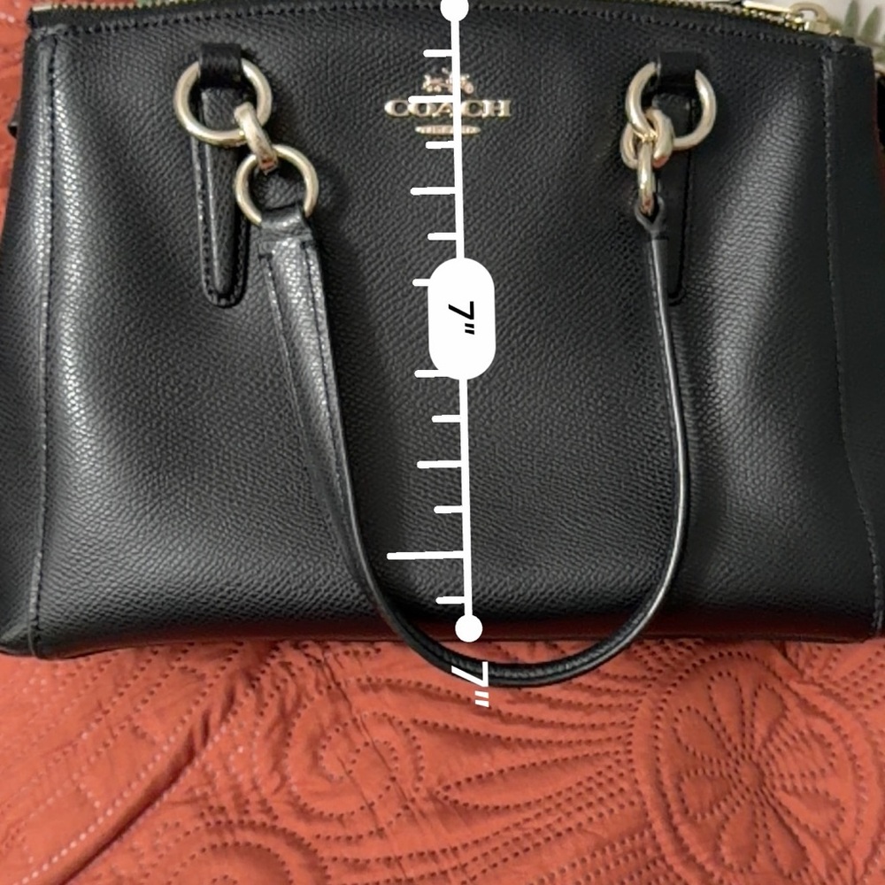 Coach Christy Carry All Black  Bag - Picture 7 of 7